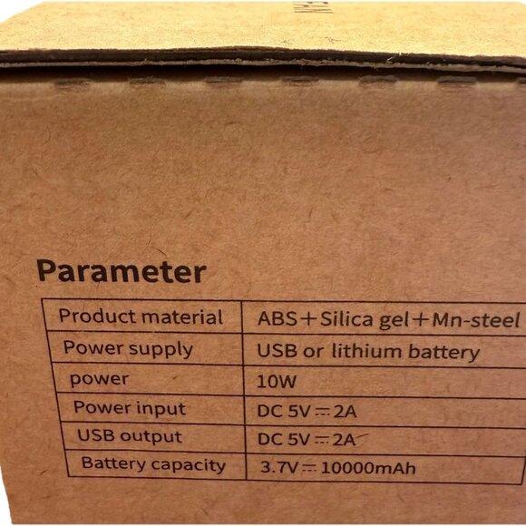 NEW! Roshopi Portable Waist Fan - K50 - 10000mAh. Flashlight, Charger!! 5 Speed. - Picture 5 of 12